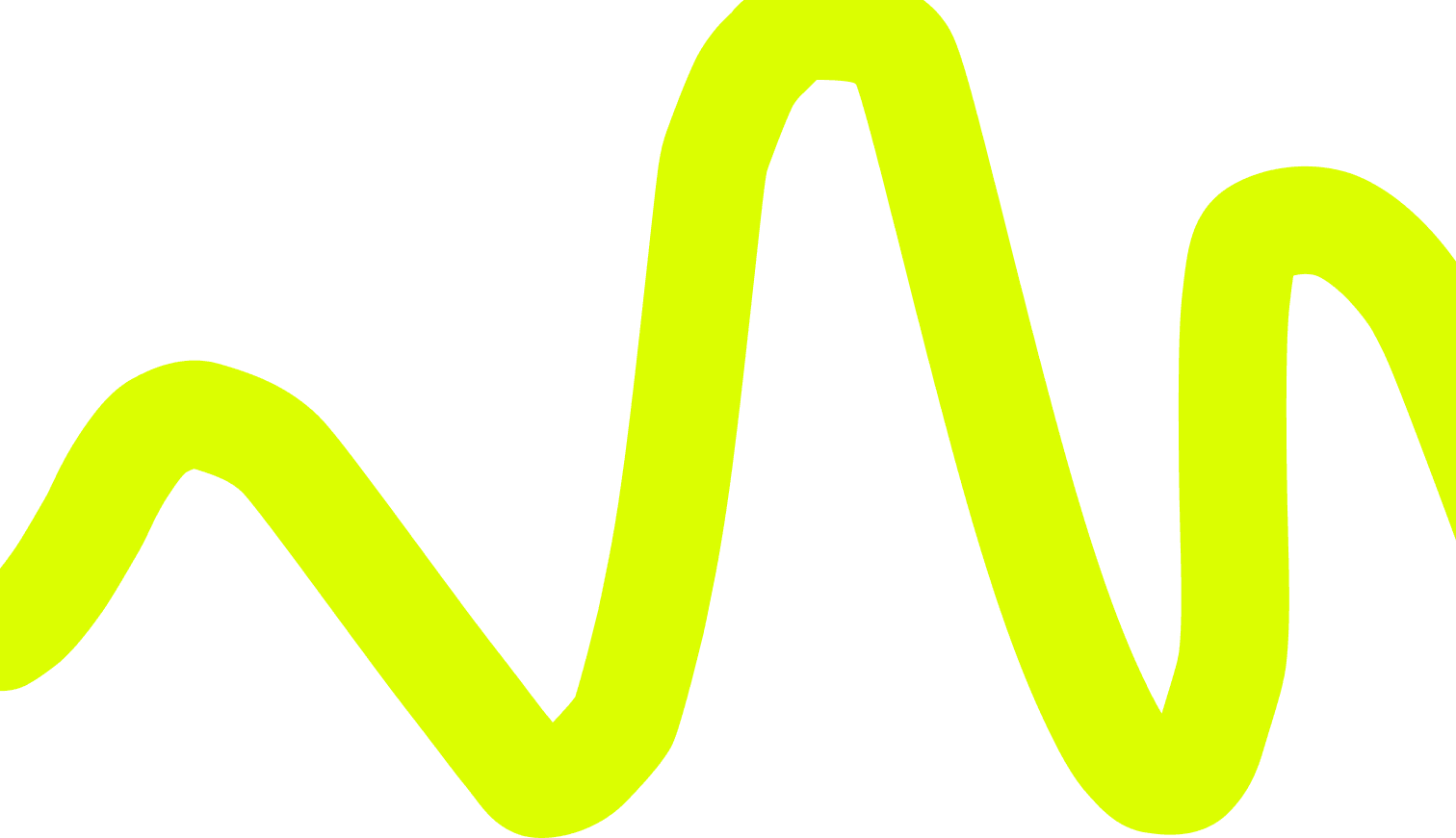 Lime green abstract wave background